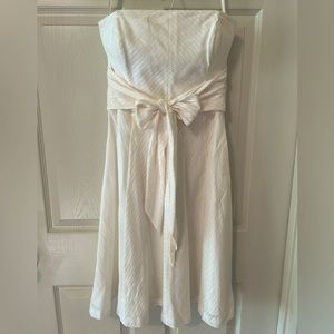 Vintage White House Black Market White Midi Dress